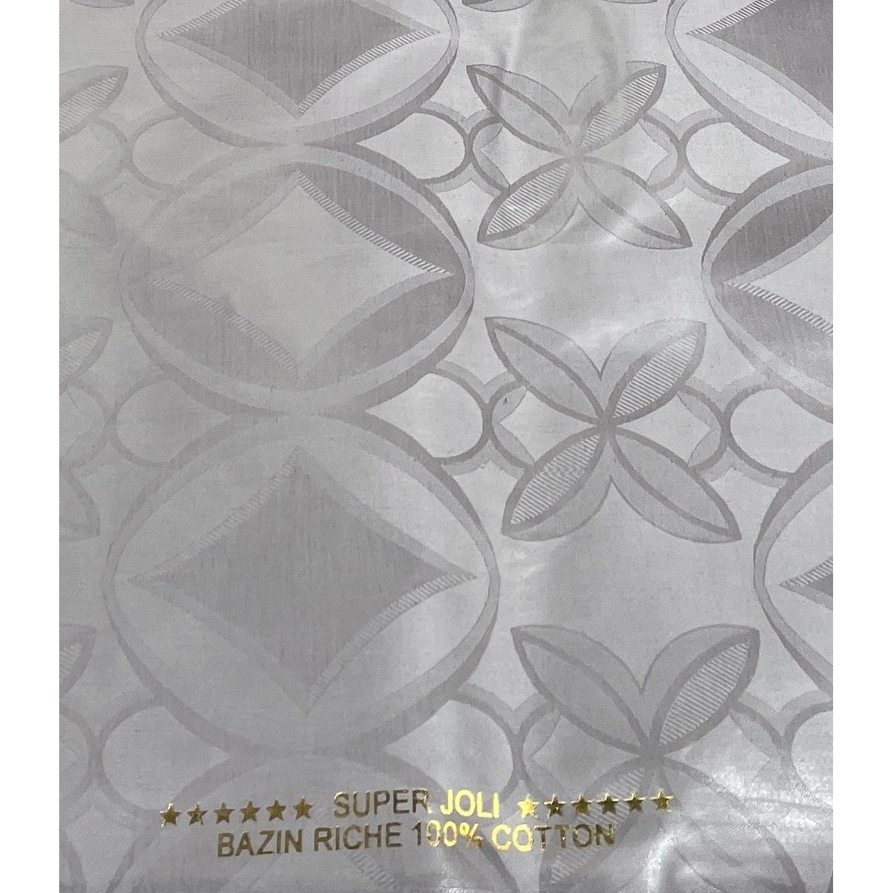 Bazin Argenté Brillant - 100% coton