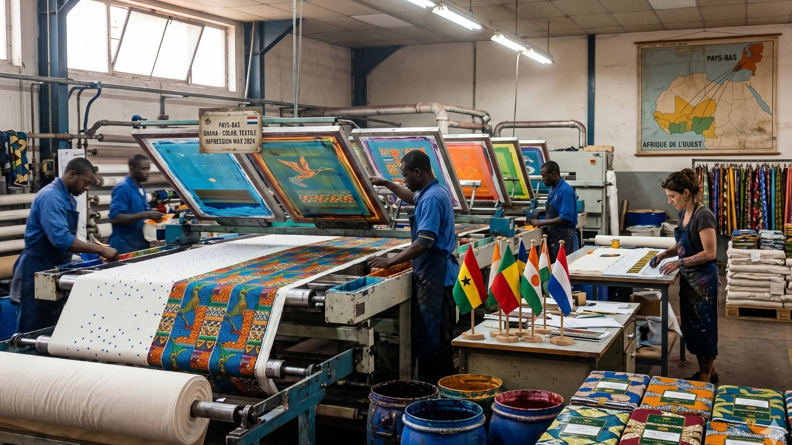 Où est Fabriqué le Tissu Wax