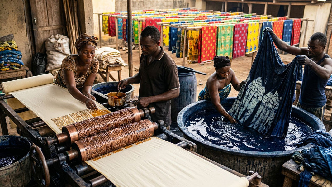Fabrication du tissu wax
