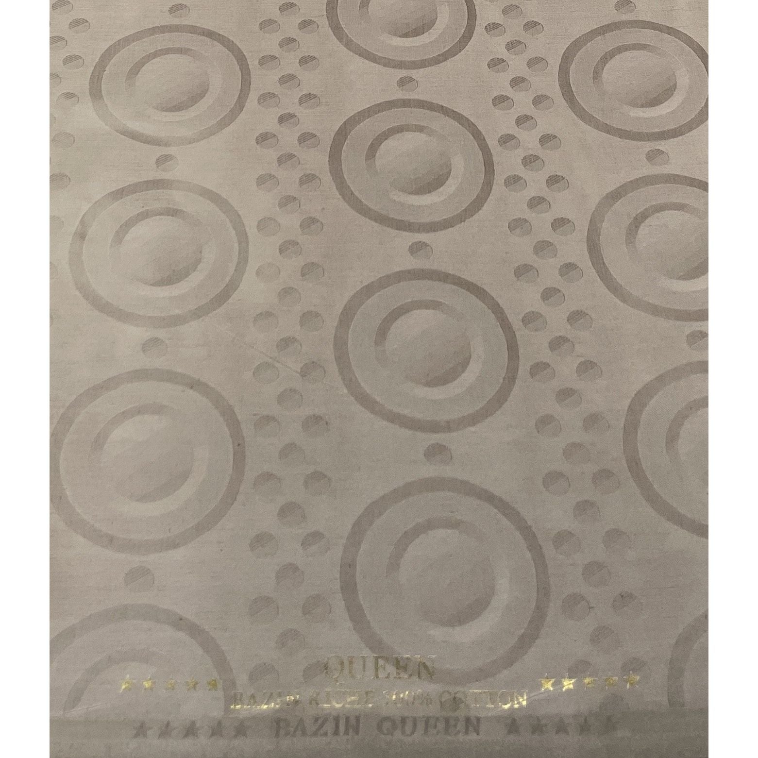 Bazin Riche African Fabric - 100% cotton - Sold by the meter - DARK GRAY