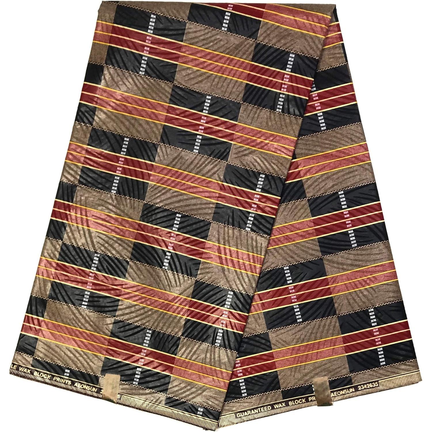 Wax Pagne Africain - Tissu 6 Yards Coton - Collection "Gaufré" - KENTE/KINTE/KITA