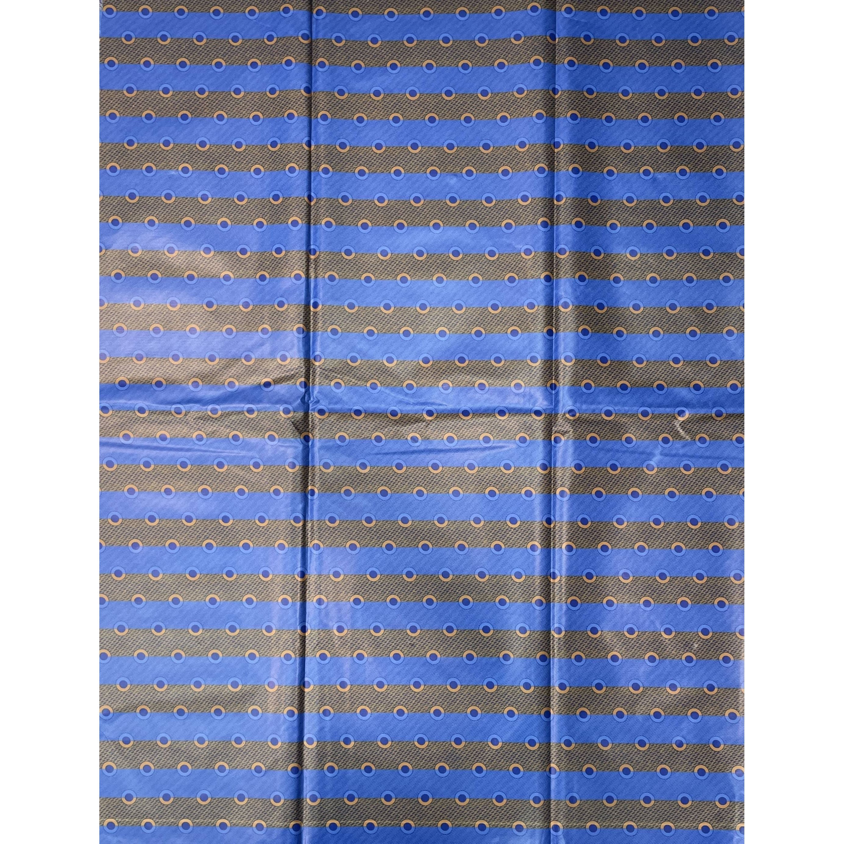 Bazin Wax Pagne Africain BLEU BLEUET