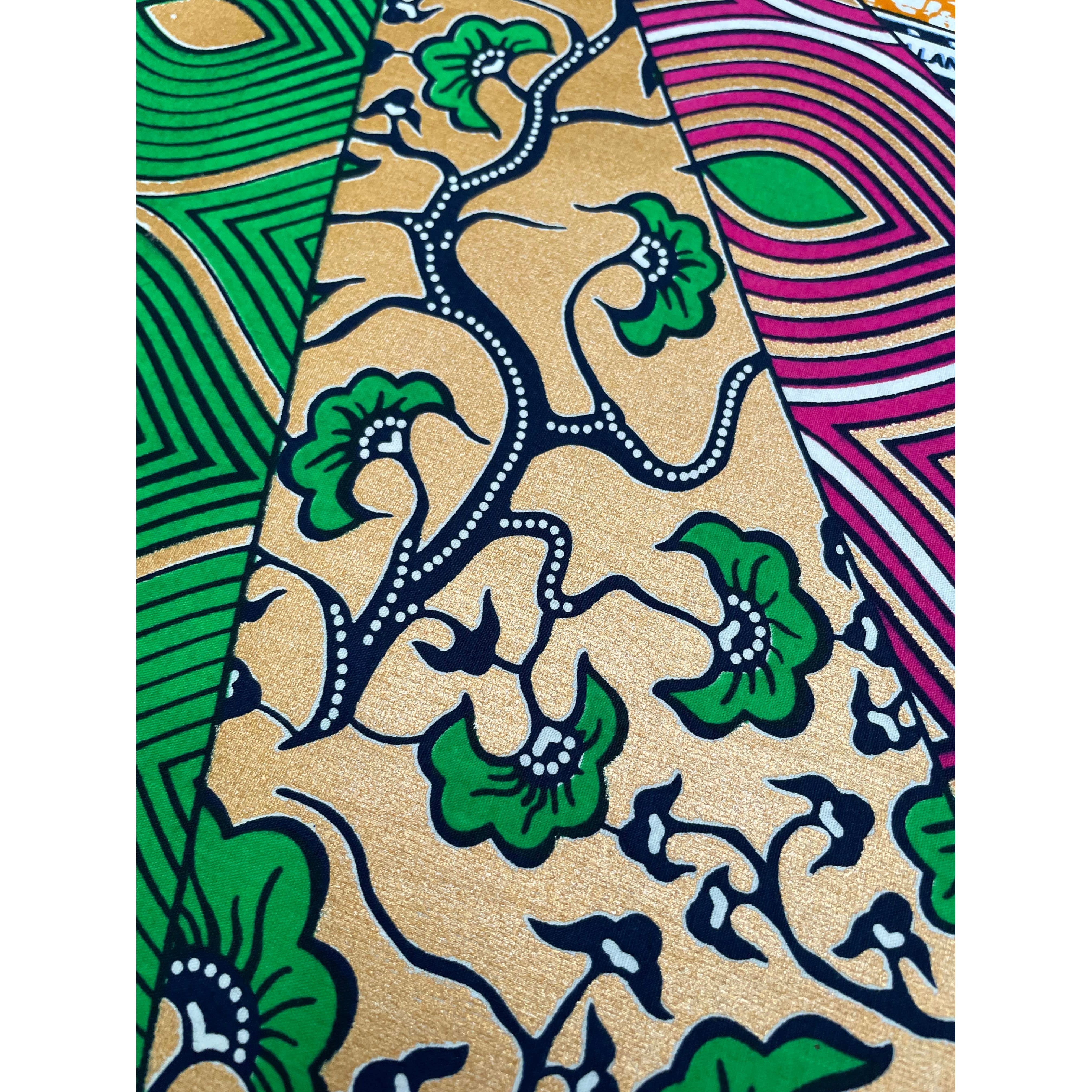 Wax Pagne Africain - Tissu 6 Yards Coton - SUPREME JEWEL - MULTI