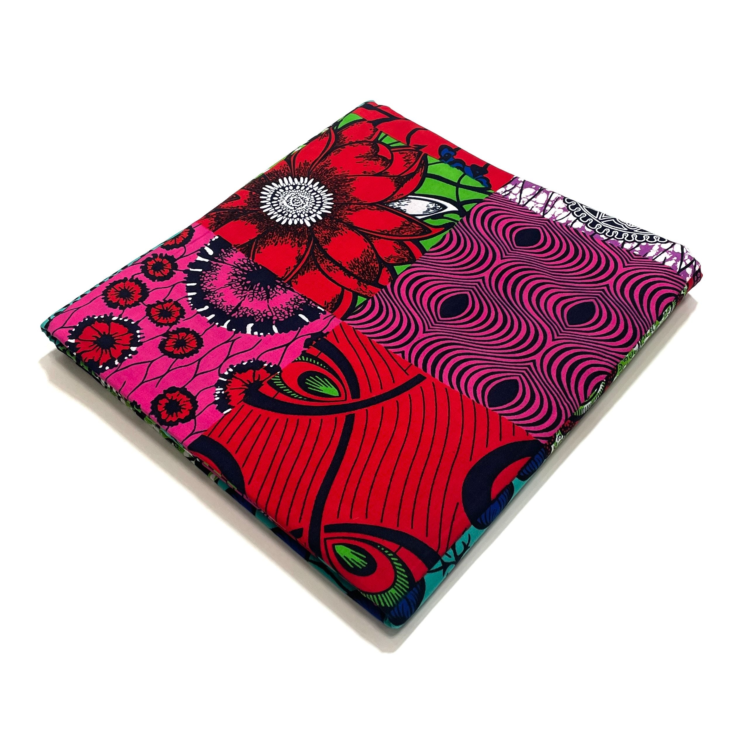 Wax Tissu Pagne Africain - Coupon 2 Yards 100% Coton - PATCHWORK