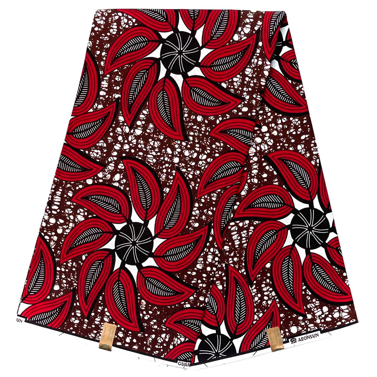 Tissu Wax Africain KVSERT - 6 Mètres En Polyester Ciré - Couleur Bleu - Pour Robes, Pagne, Vêtements De Fête