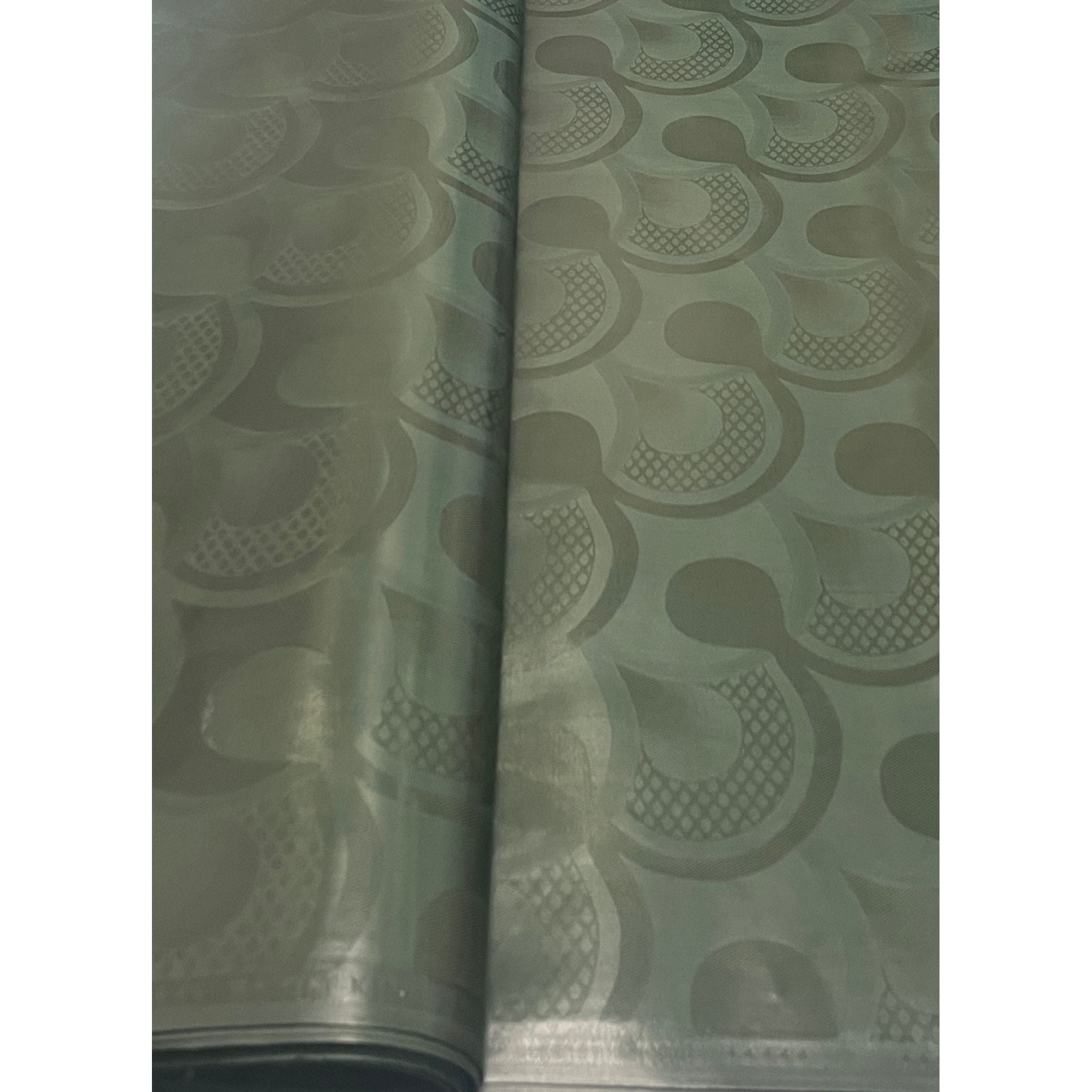 Bazin Riche Premium Parfumé - 100% coton - VERT FONCÉ - Vendu au mètre - Largeur XL 160 cm