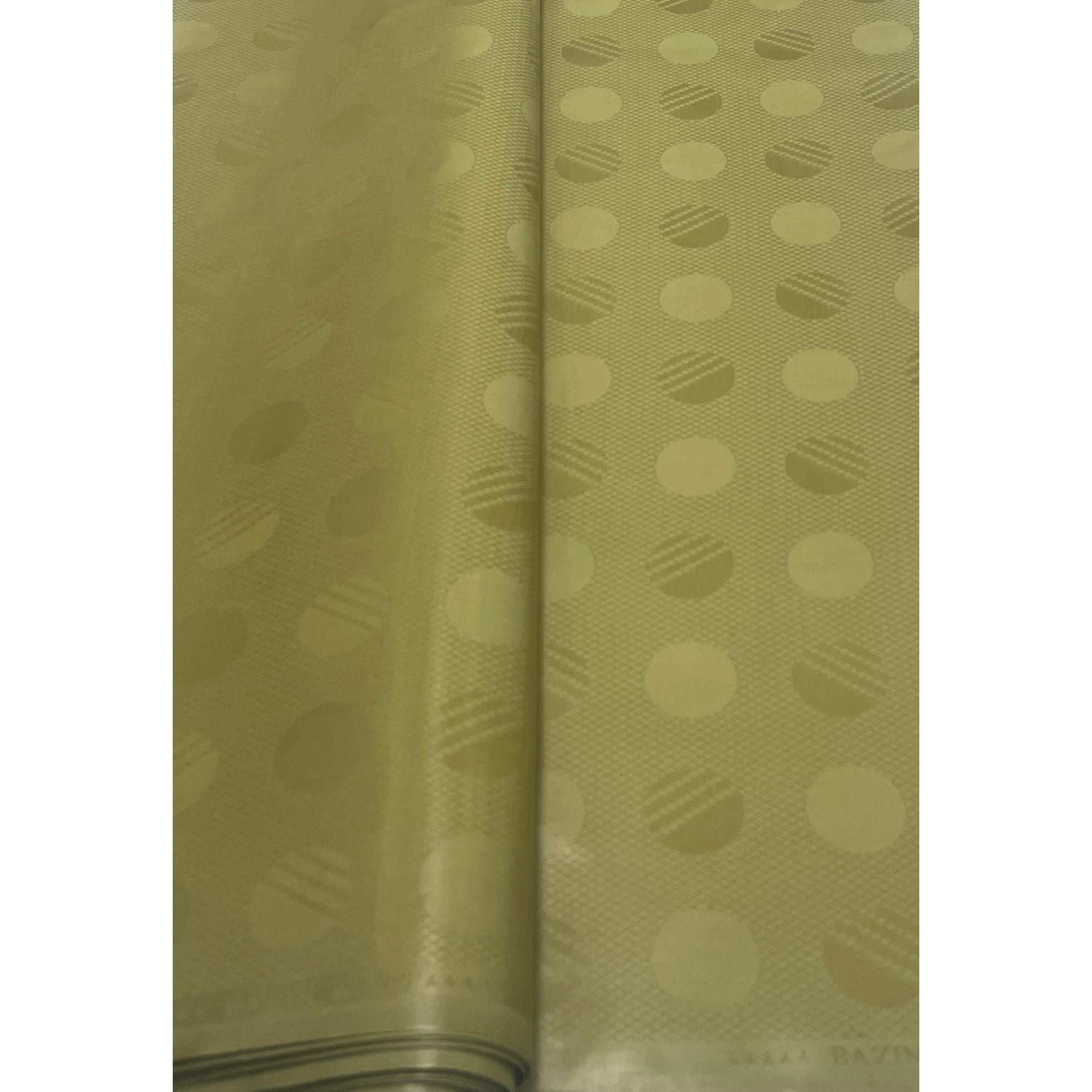 Bazin Riche Premium Parfumé - 100% coton - VERT KAKI - Vendu au mètre - Largeur XL 160 cm