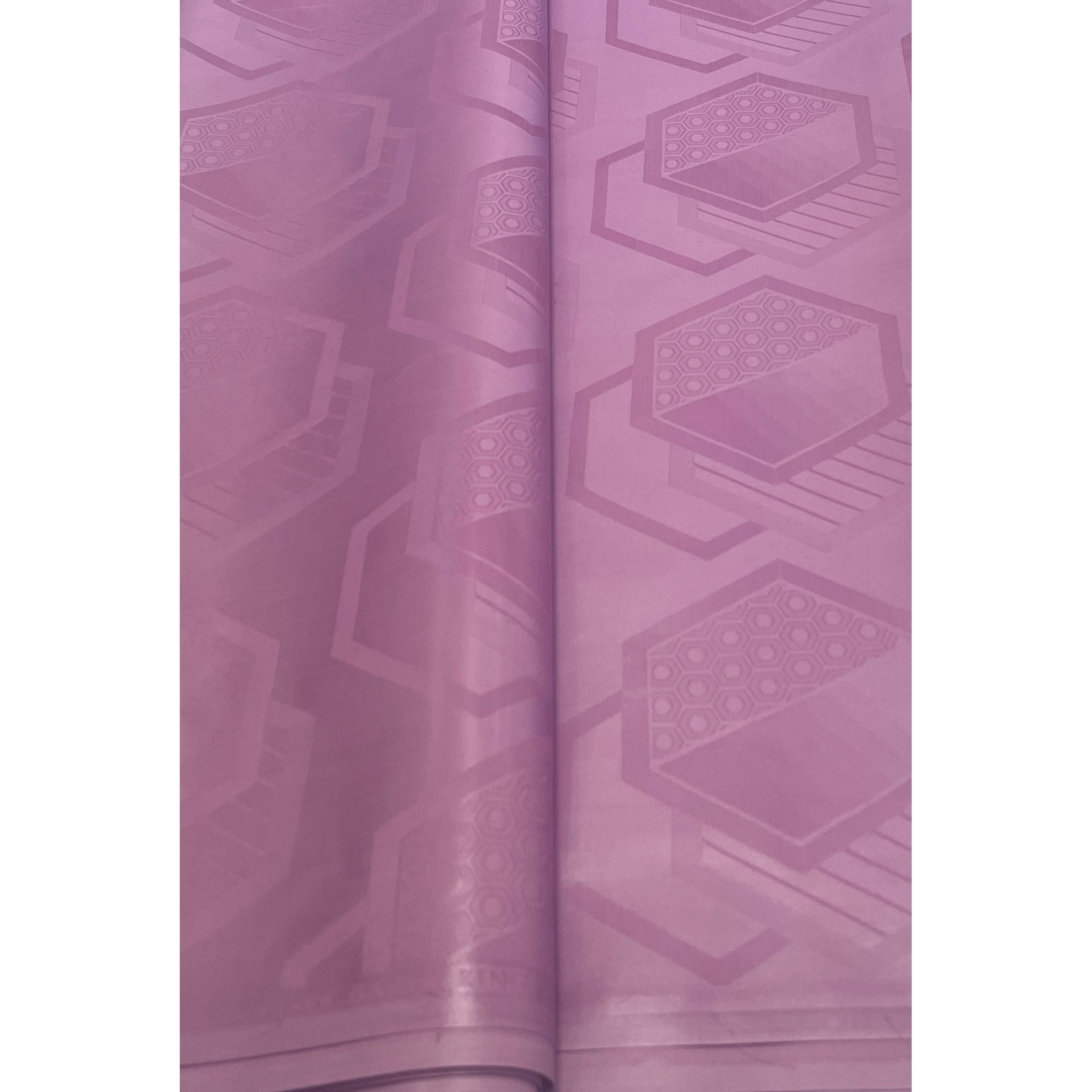 Bazin Riche Premium Parfumé - 100% coton - ROSE MAUVE - Vendu au mètre - Largeur XL 160 cm