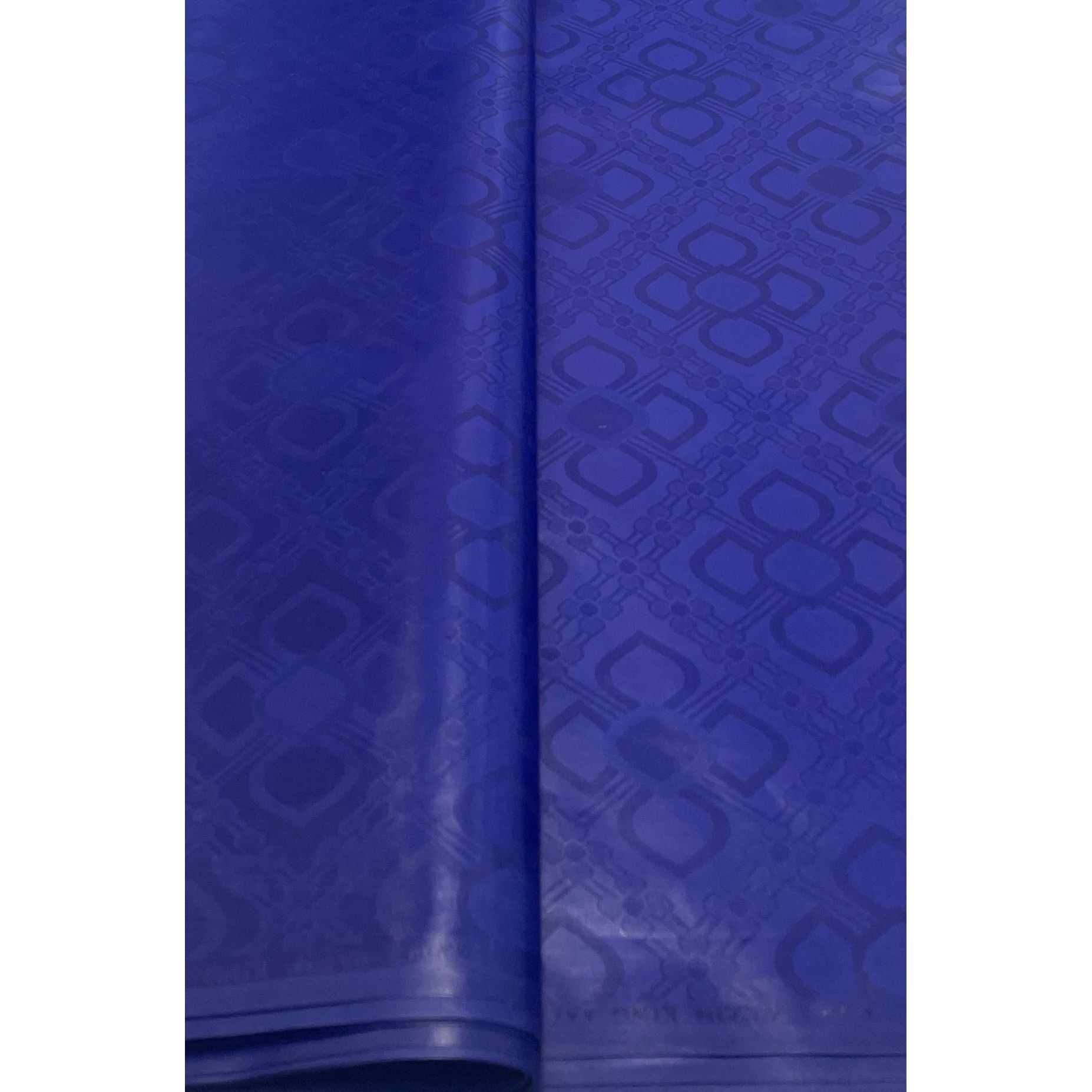 Bazin Riche Premium Parfumé - 100% coton - BLEU BIC - Vendu au mètre - Largeur XL 160 cm