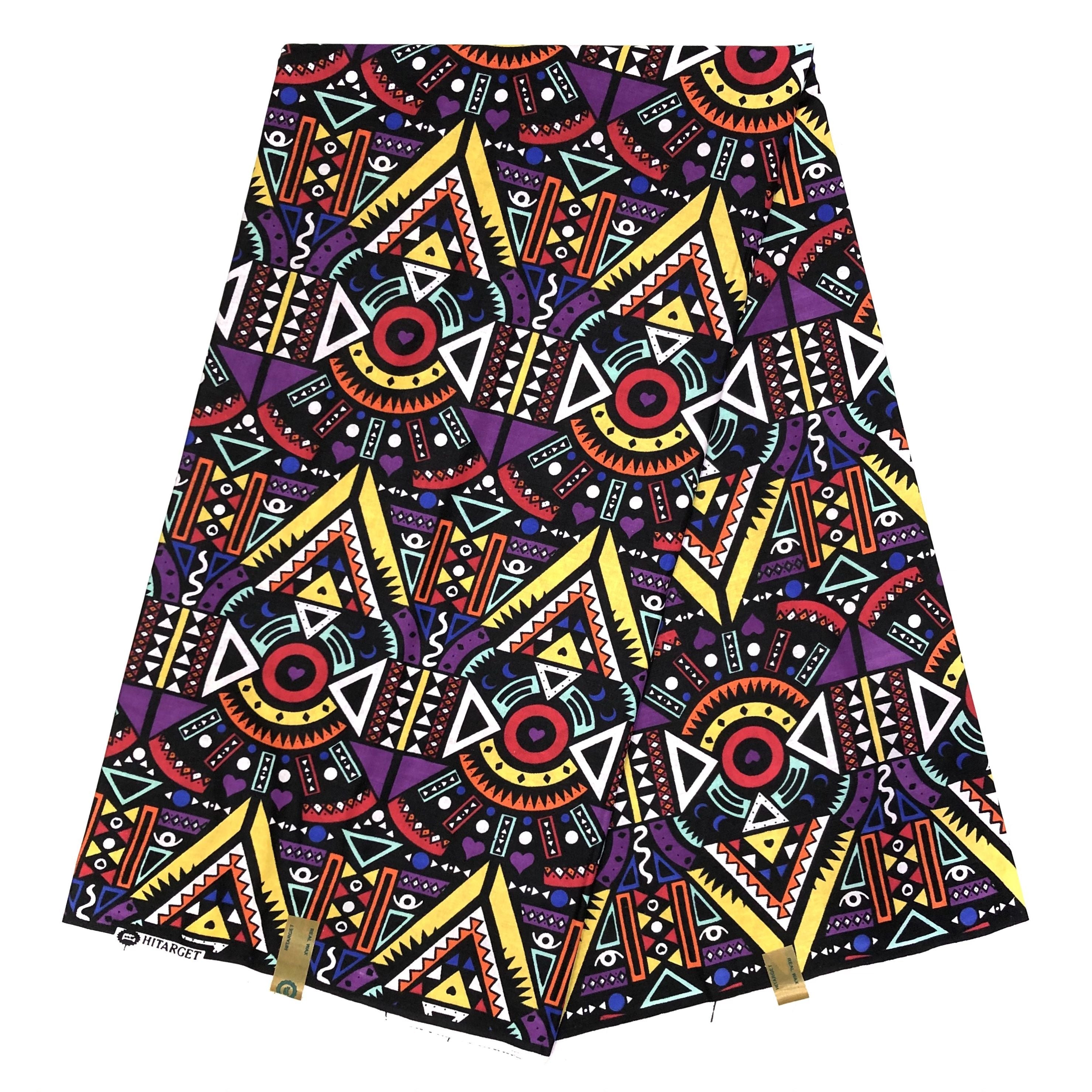 Wax Tissu Coupon 2 Yards - Pagne Africain 100% Coton - BOGOLAN