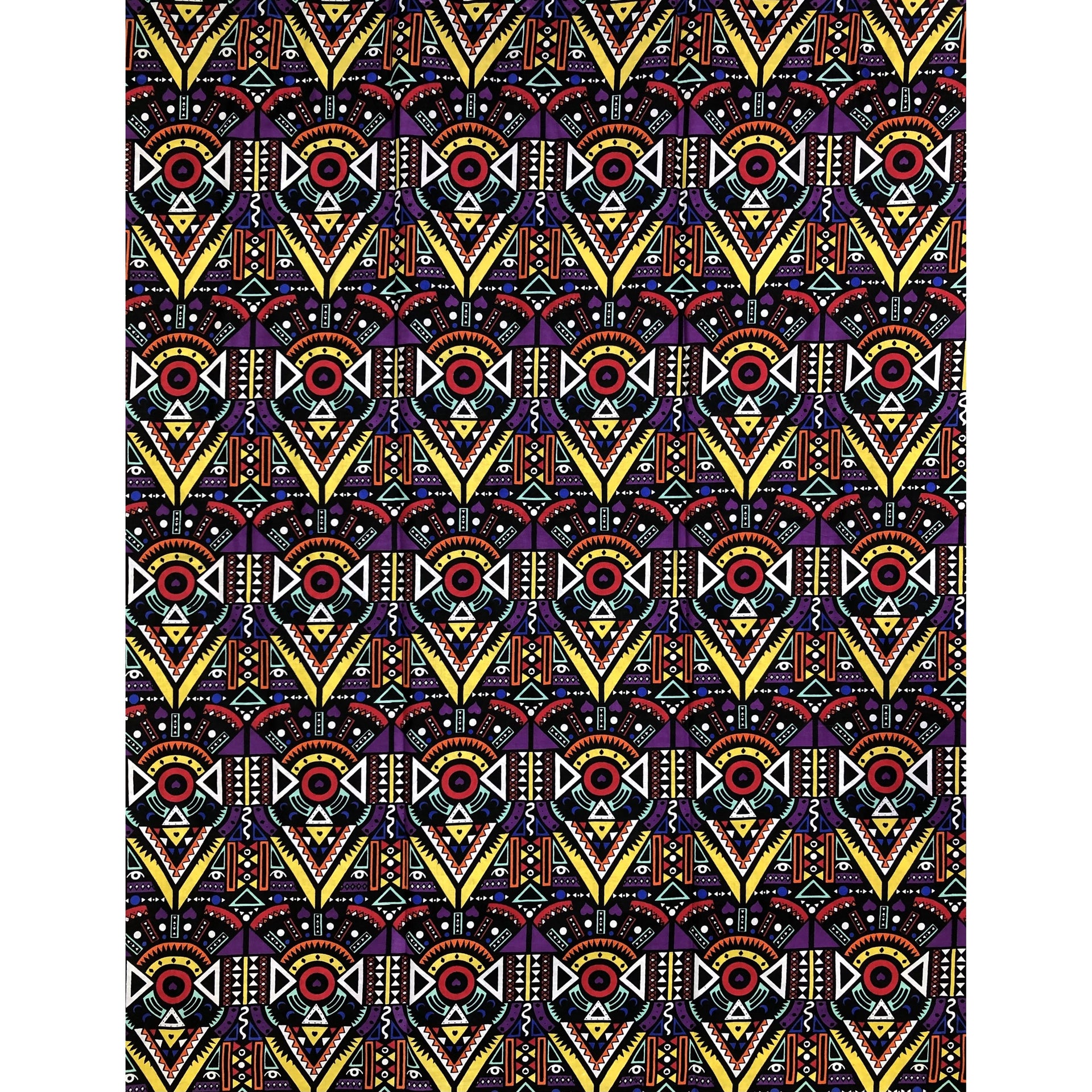 Wax Tissu Coupon 2 Yards - Pagne Africain 100% Coton - BOGOLAN