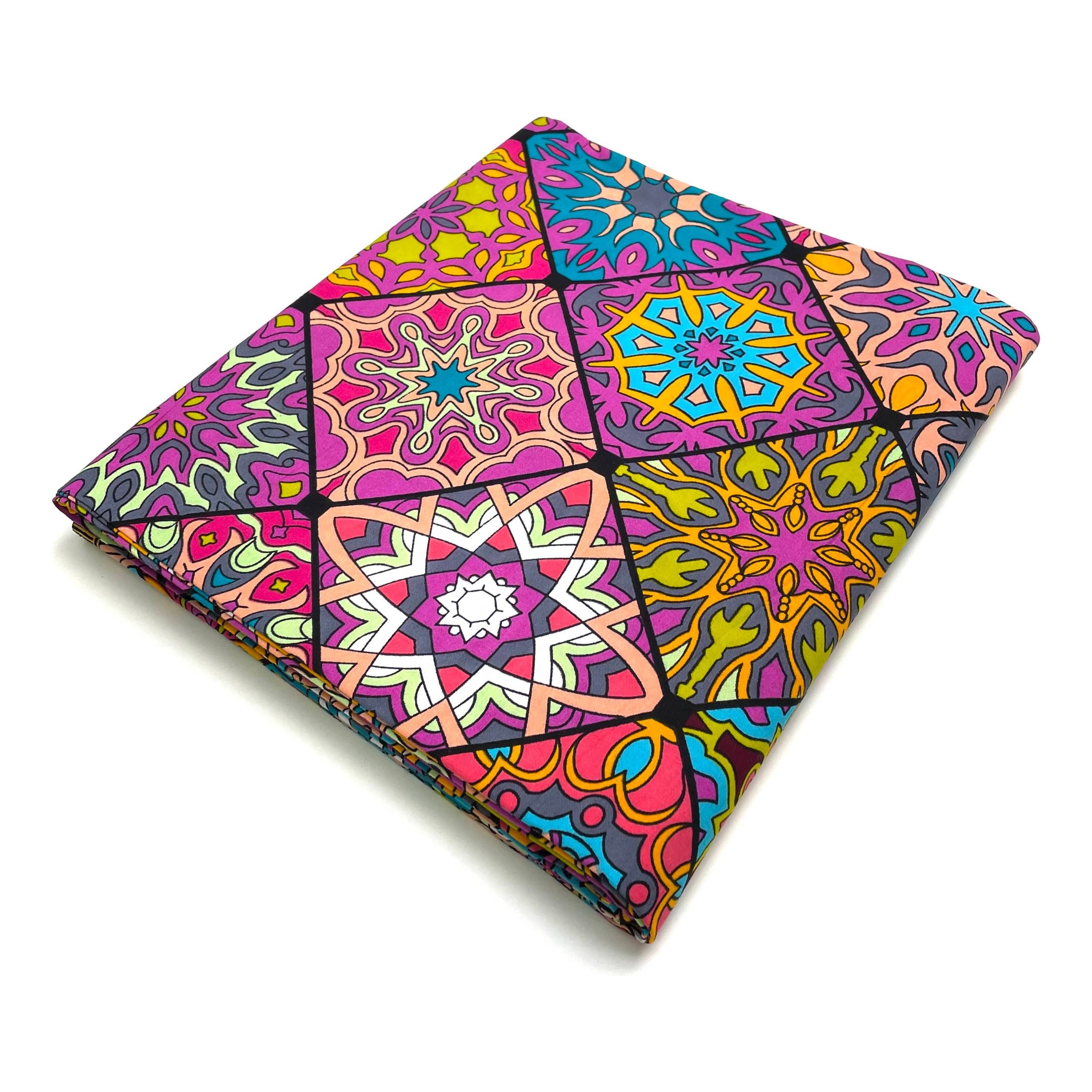 Wax Tissu Pagne Africain - Coupon 2 Yards 100% Coton - MULTI