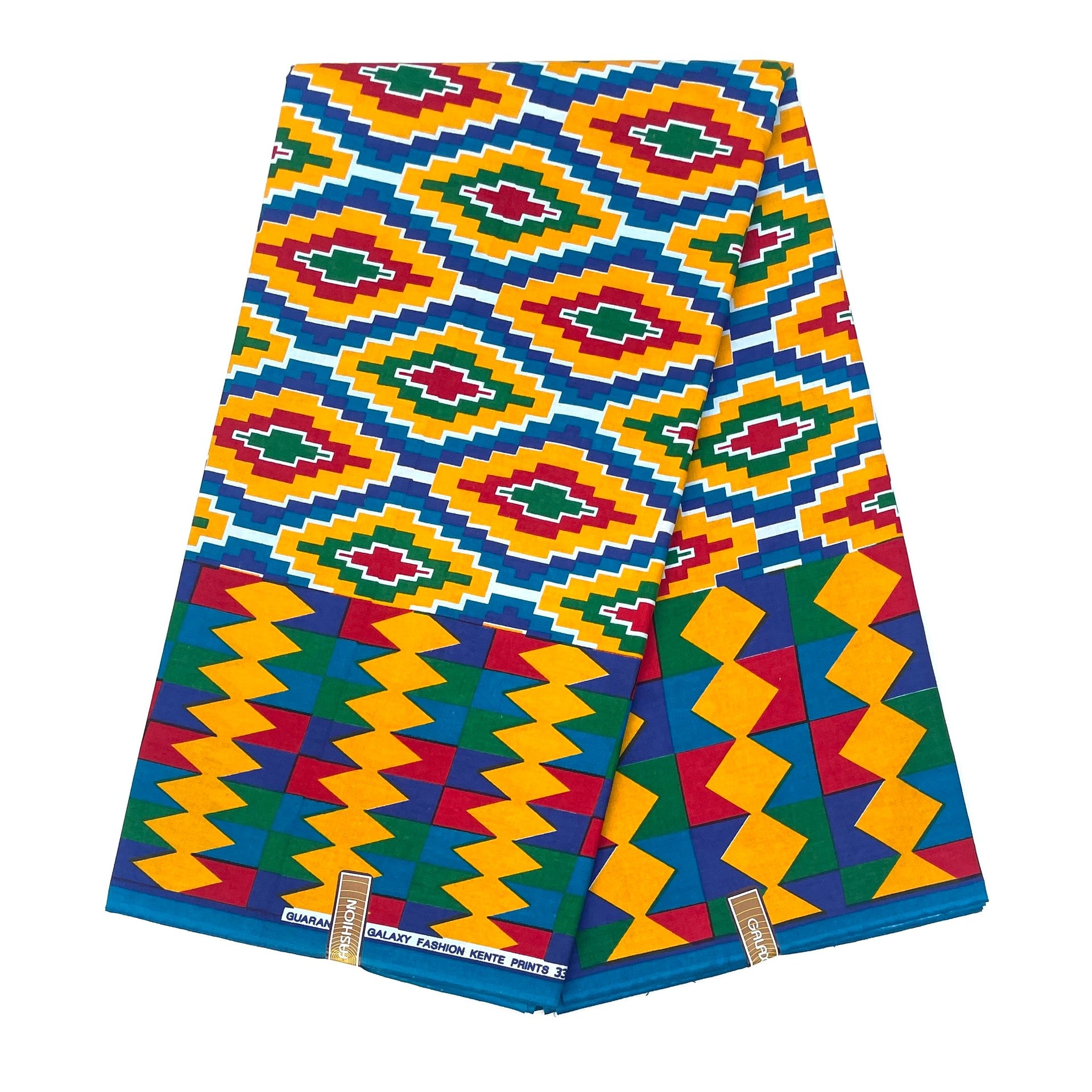 Wax Pagne Africain - Tissu 6 Yards 100% Coton - KENTE / KITA