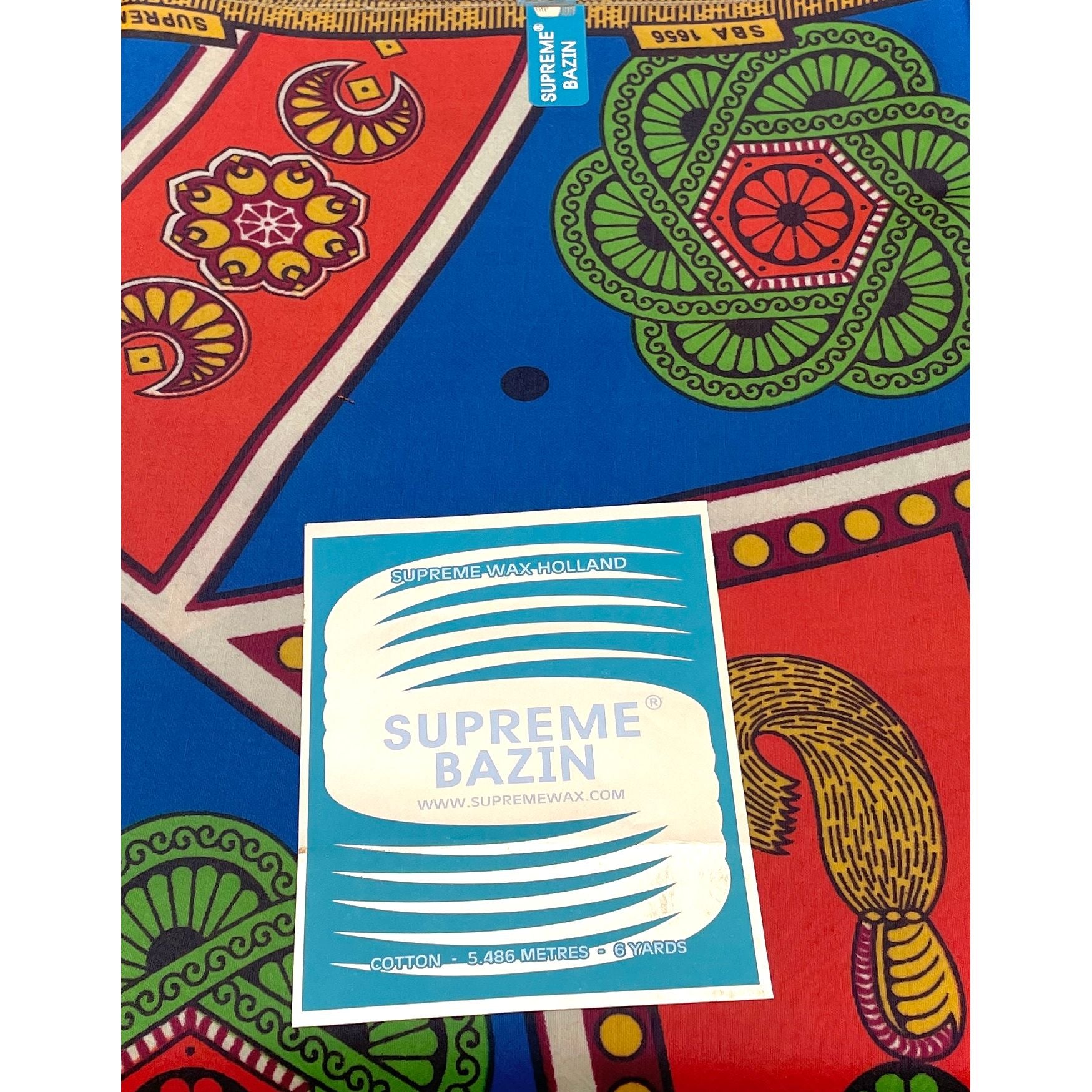 Supreme Bazin Wax ORANGE / BLEU