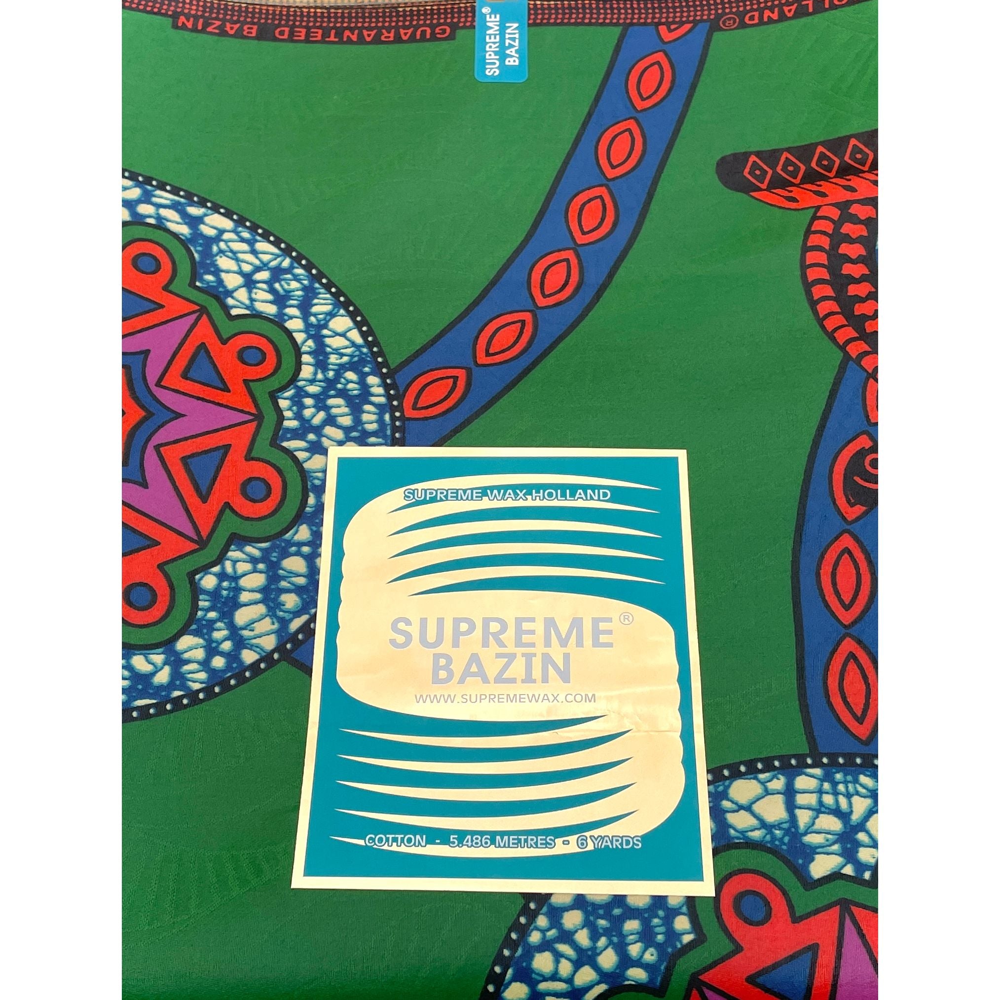 Supreme Bazin Wax Pagne Africain violet