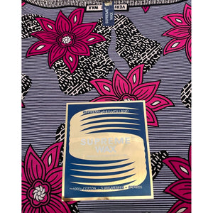 Tissu Africain VIOLET / ROSE