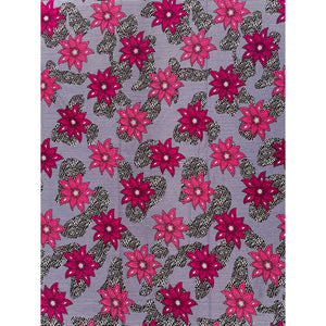 Tissu Pagne Africain VIOLET / ROSE