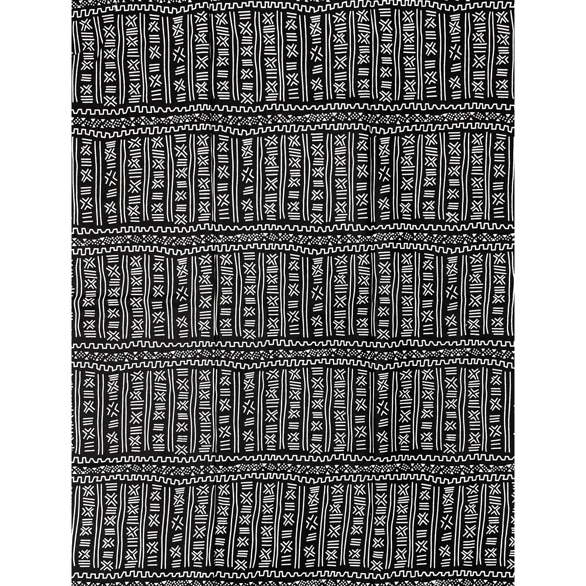Tissu africain bogolan noir