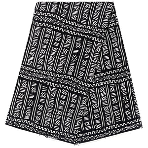 Tissu bogolan noir - 100% coton