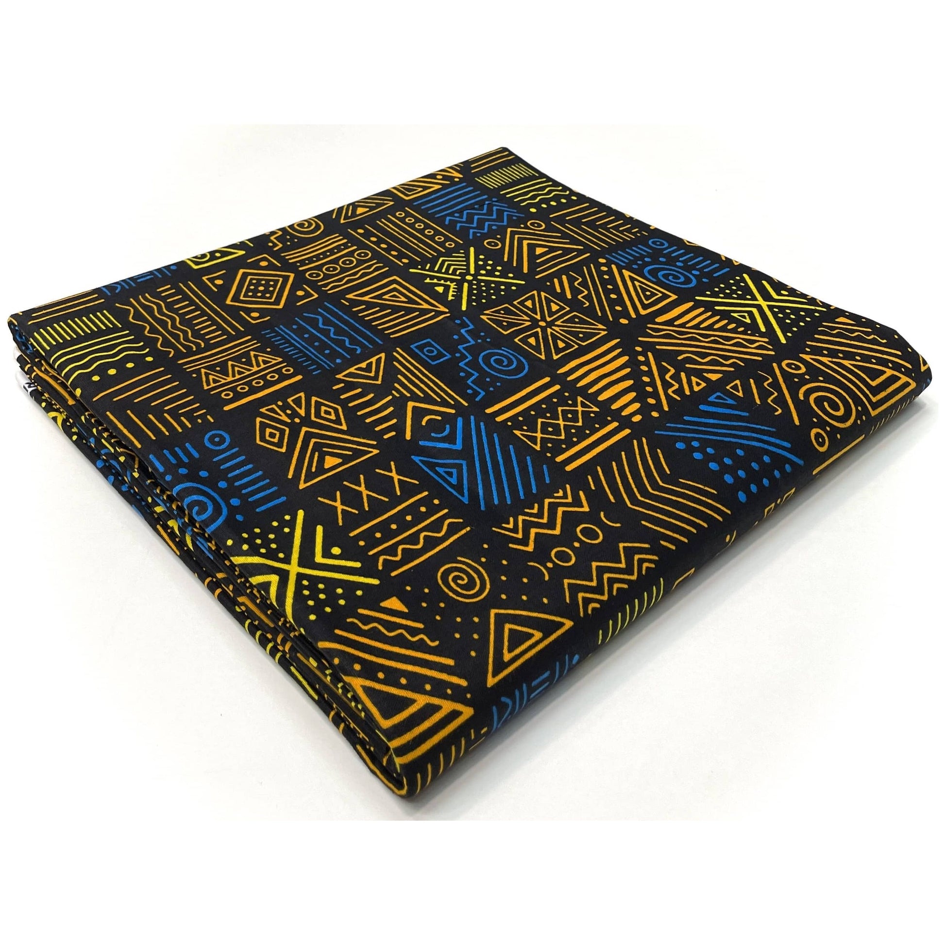 Tissu bogolan noir et jaune
