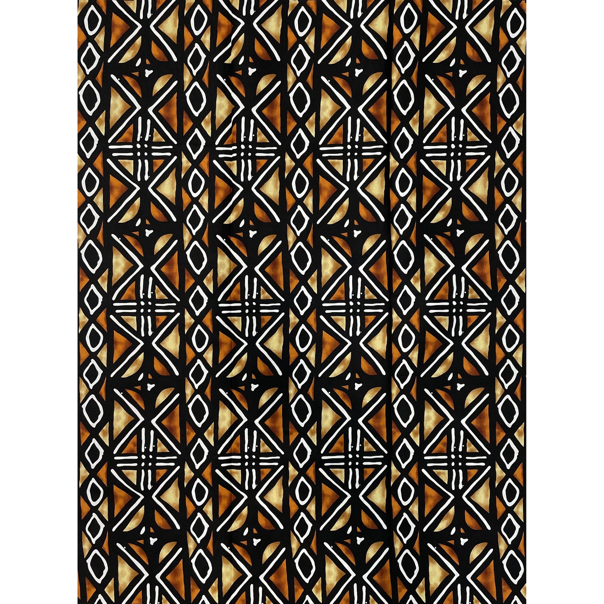 Tissu bogolan noir et marron