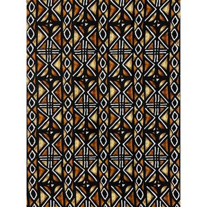Tissu bogolan noir et marron