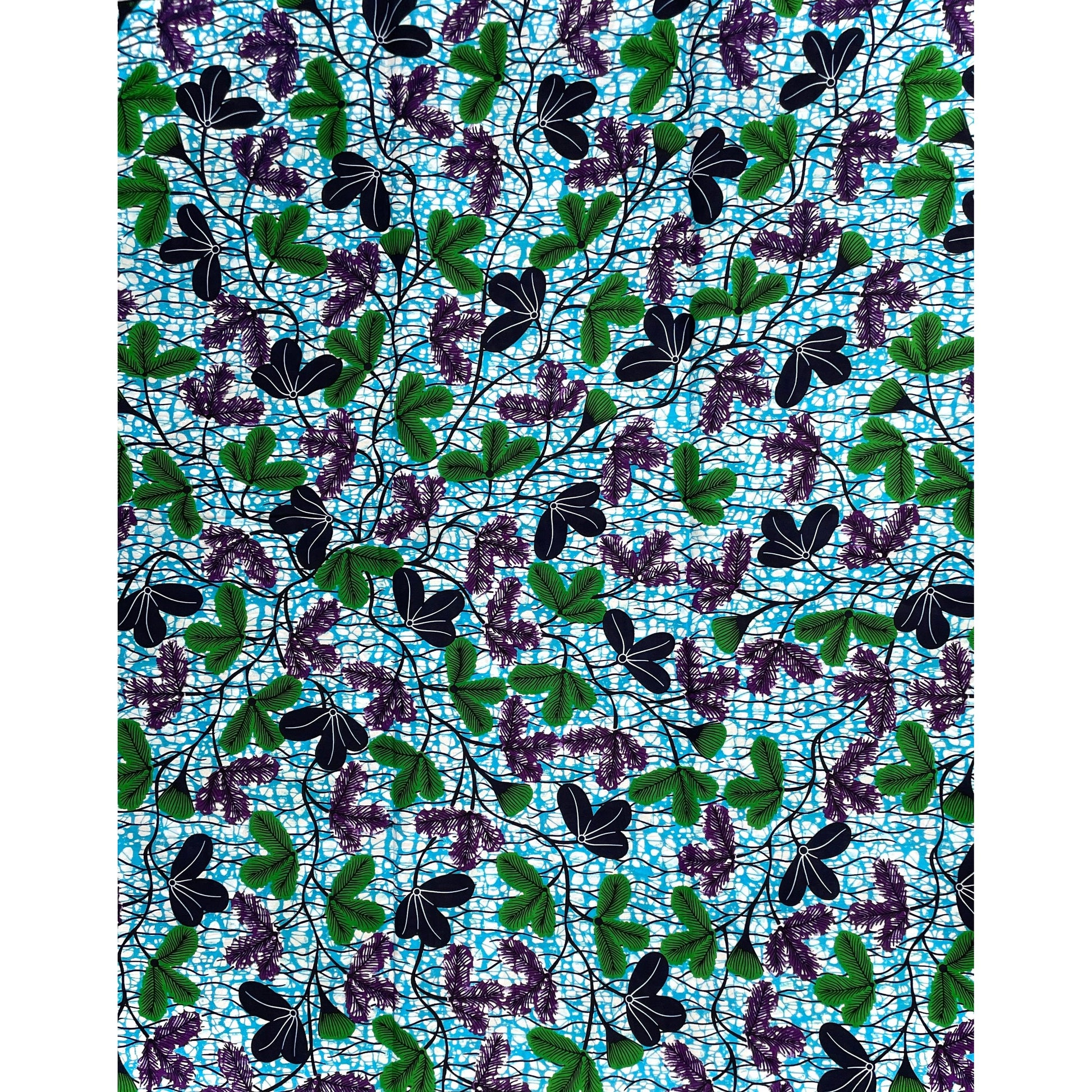 Wax Africain Bleu Turquoise