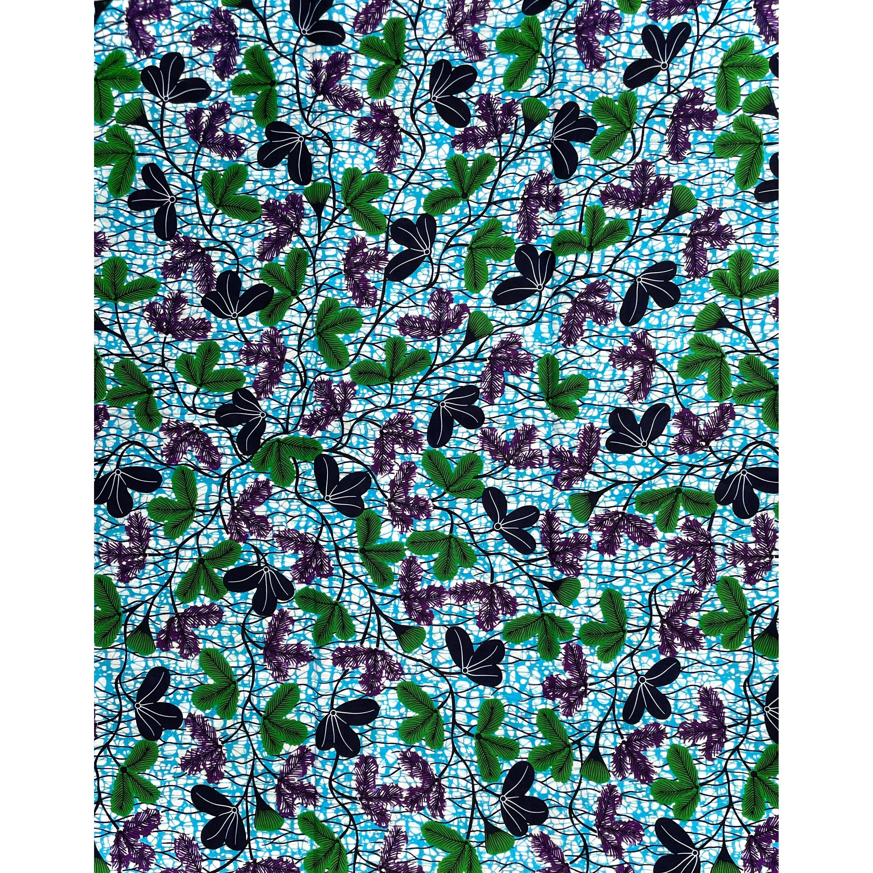 Wax Africain Bleu Turquoise