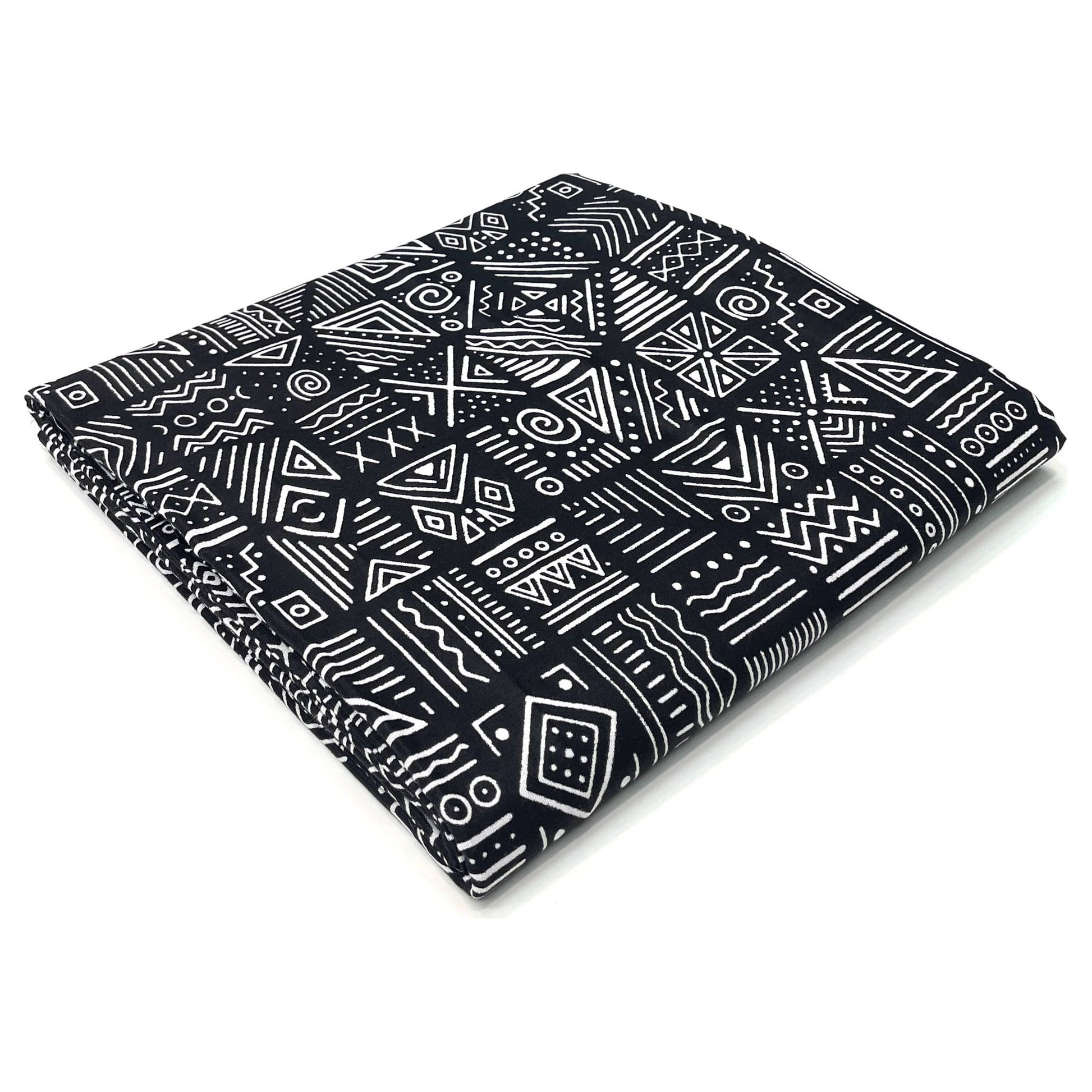 Wax Africain Noir Blanc 2 Yards