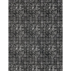 Wax Africain Noir Blanc 2 Yards 100% Coton
