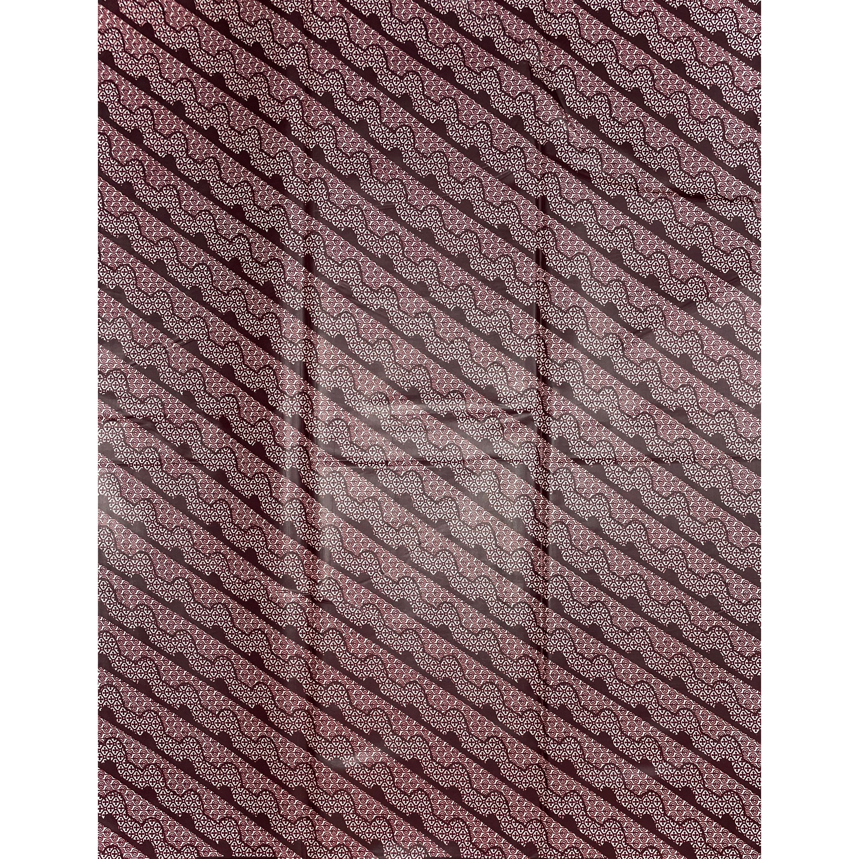 Wax Africain Satiné Marron Beige