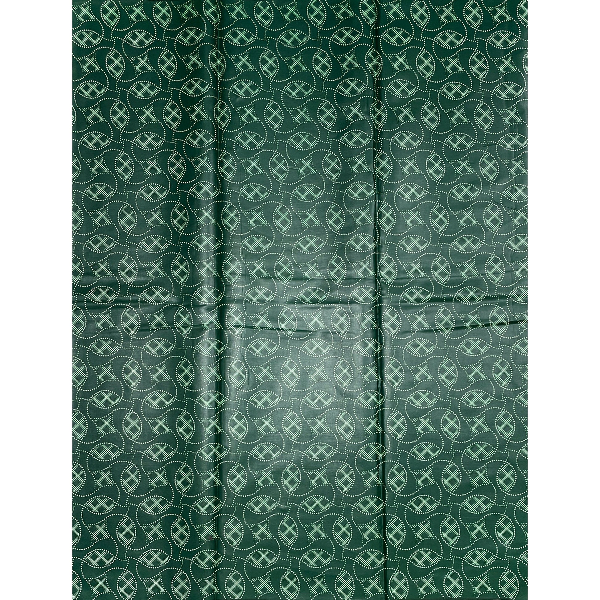 Wax Africain Satiné Vert Beige